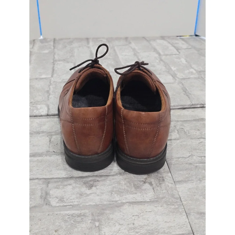 Florsheim Mens Dress Shoes 10 Brown Leather Midtown Cap Toe Oxford EXCELLENT